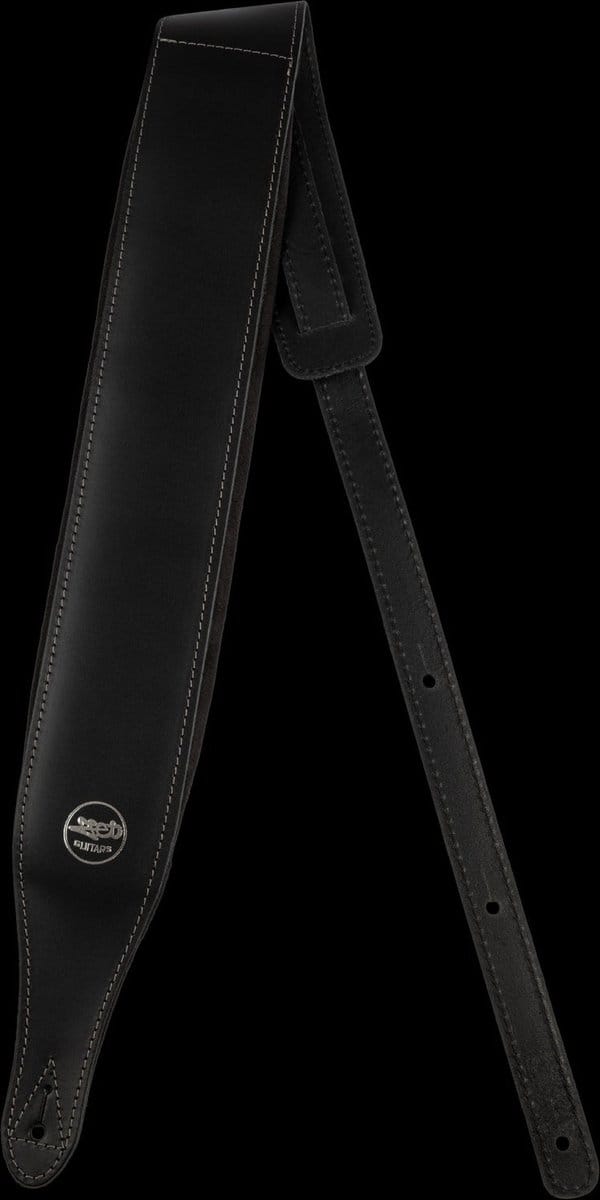 Jet Guitars BL-50 Leren Basgitaarband - Zwart