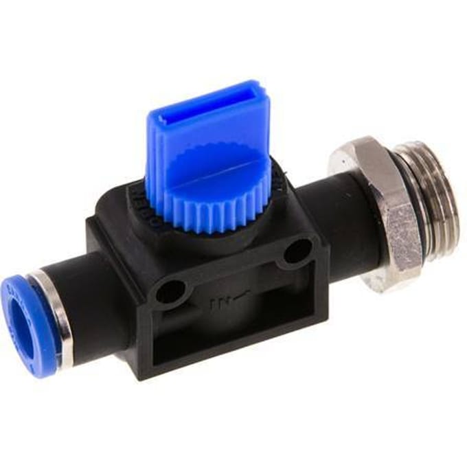 8 mm - G3/8'' Kunststof/Messing 3/2-Weg Handafsluiter Ontluchting aan Draadzijde