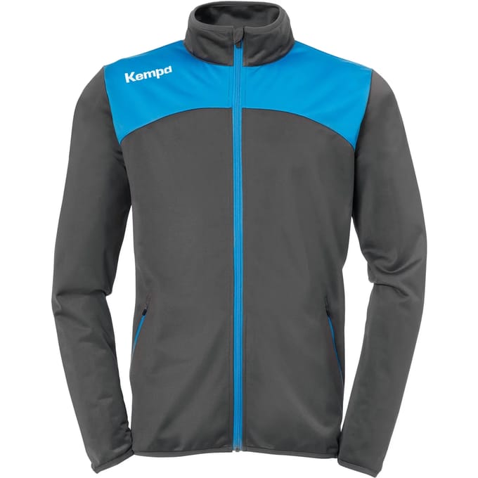 Kempa Emotion 2.0 Polyesterjack Antraciet-Kempa Blauw Maat M