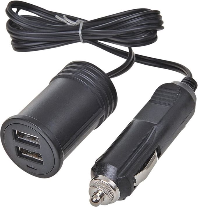 ProPlus Verlengkabel met 2-weg USB lader - 1 meter - 12/24V - Snelle oplading