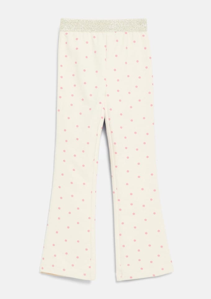 Flared Legging met glinsterende taille en all-over print voor meisje s.Oliver