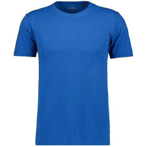 Ragman T-Shirt Uni Cotton Jersey Make My Day Shirt Blauw / male