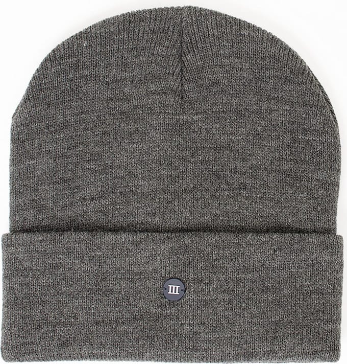 TRESANTI | SVEN | Fijngebreide muts met rubberen logo III | Anthracite