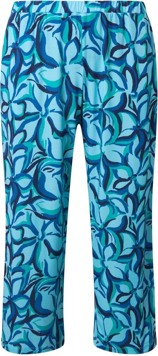 Ulla Popken - Dames - 7/8-broek van jersey - Marine - Maat 62+