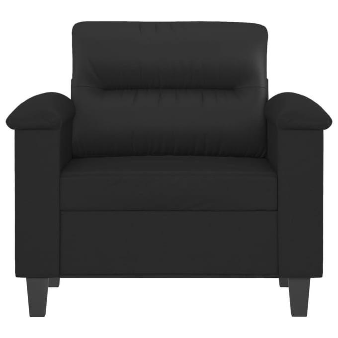Vidaxl Fauteuil, Zwart, 60 Cm, Bekleed met Kunstleer