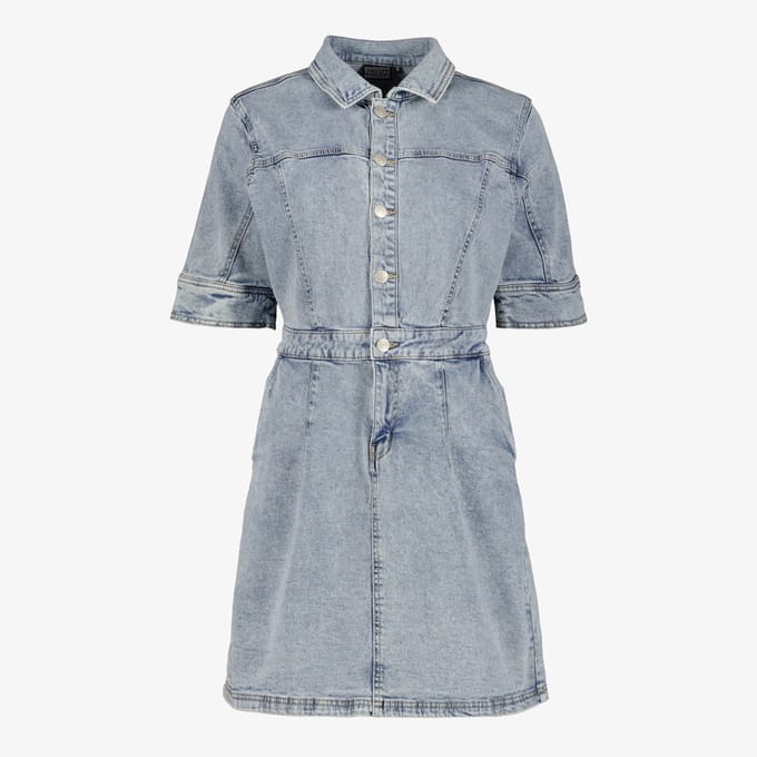 TwoDay dames spijkerjurk blauw - Maat XS
