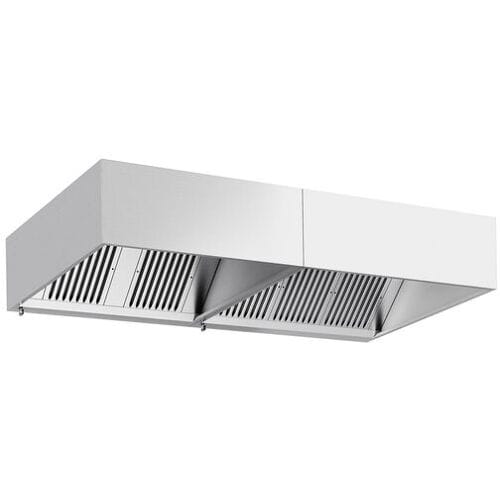 GGM Gastro Kastenhaube - 2600mm - mit Filter & Lampe Zilver
