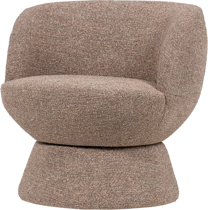 WOOOD Shuffle Draaifauteuil - Melange - Bruin - 72x73x71
