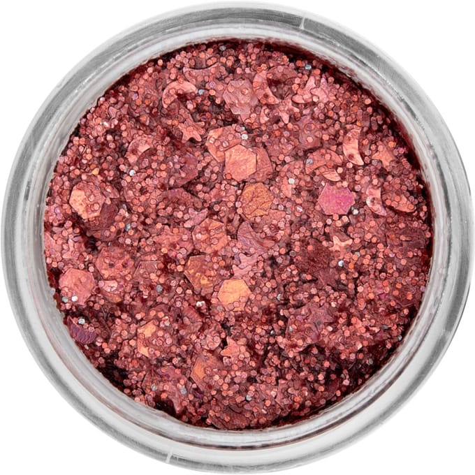 PartyXplosion - Professional Colours - Schmink - Pressed Chunky Glitter Cream - Pink Champagne - 10ml
