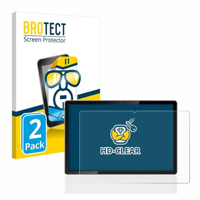 BROTECT - Screenprotector voor Blackview Tab 12 Pro - Folie Beschermfolie transparant 2 Stuks