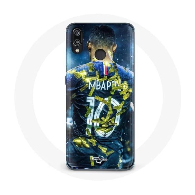 Coque - Huawei - P20 Lite - Souple - Bleu - Motif Foot