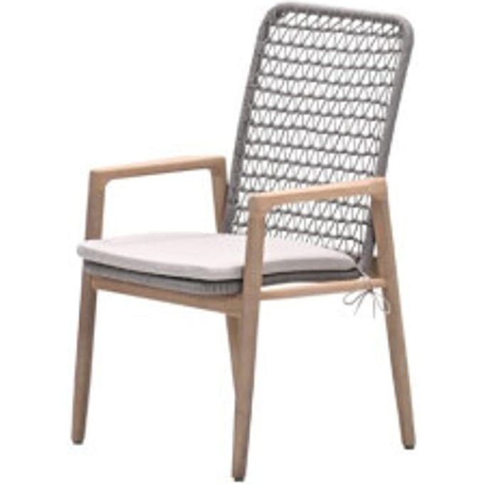 Garden Impressions Skala dining fauteuil acaciahout met white wash sand