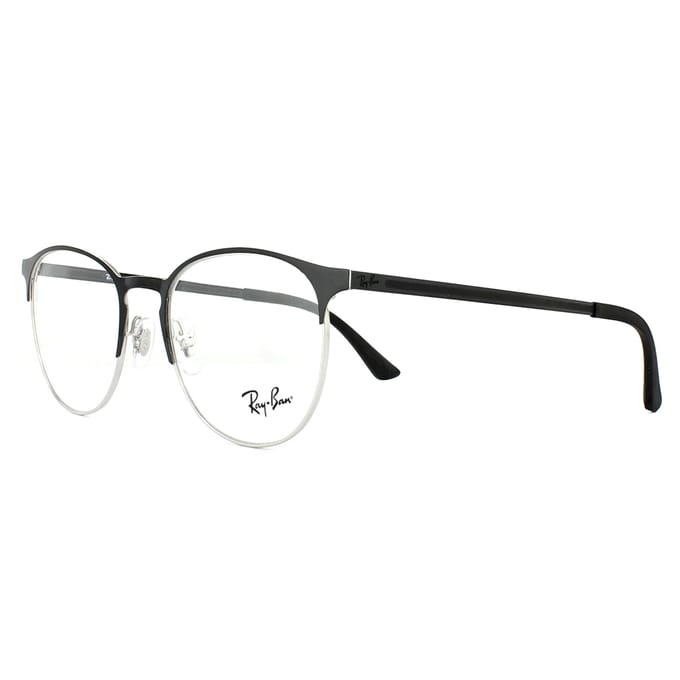 Ray-banbril 6375 2861 Zilver op boven zwart 51 mm