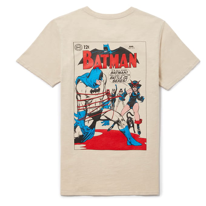 Batman 80th Anniversary 60s Vintage t-shirt - Wit vintage wash - S