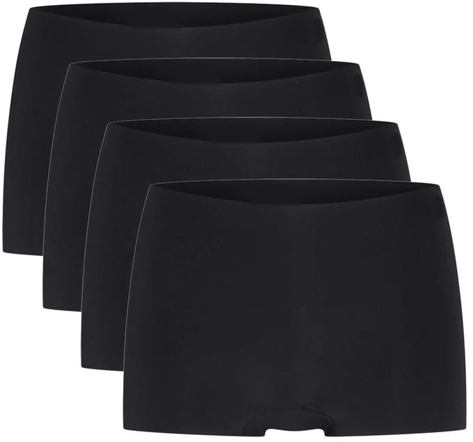 Beeren dames shorts Invisible - 4-pack Laura - maat S/M - zwart