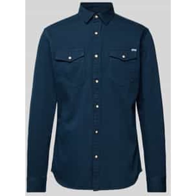 Jack & Jones Blouse Jausheridan Shirt L S Noos 12138115 Dark Navy/slim