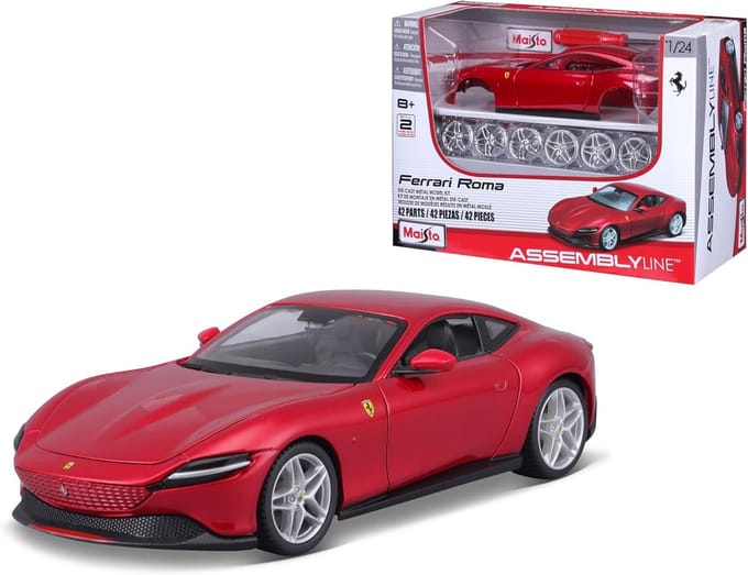 Gedetailleerd Diecast Model Sportwagen Bouwpakket Schaal 1:24