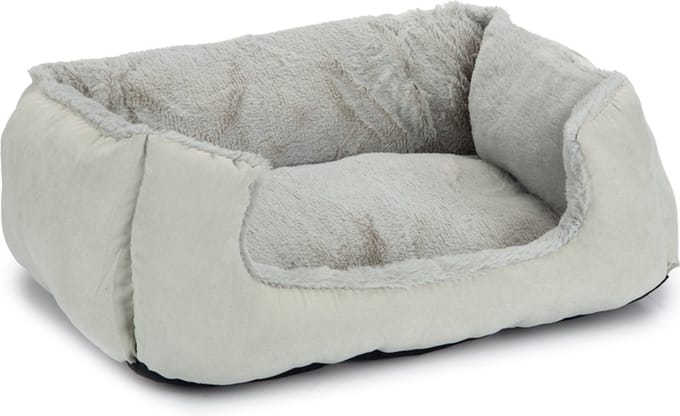 Beeztees Baboo - Super Zachte - Kattenmand - Kattenkussen- Grijs/Grijs- 48x37x18 cm