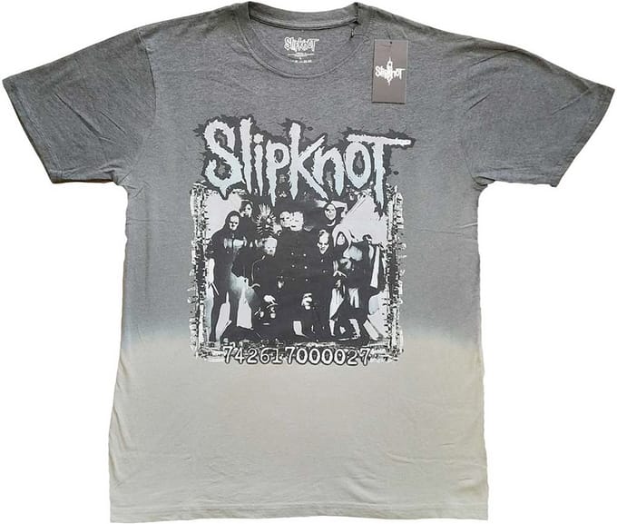 Slipknot - Barcode Photo Heren Tshirt - XL - Grijs