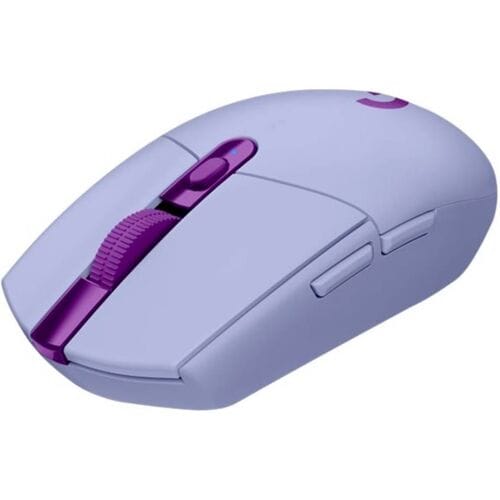 Logitech G305 Lightspeed Gaming-muis Bluetooth Optisch Lila 6 Toetsen 12000 dpi Verlicht, Ergonomisch
