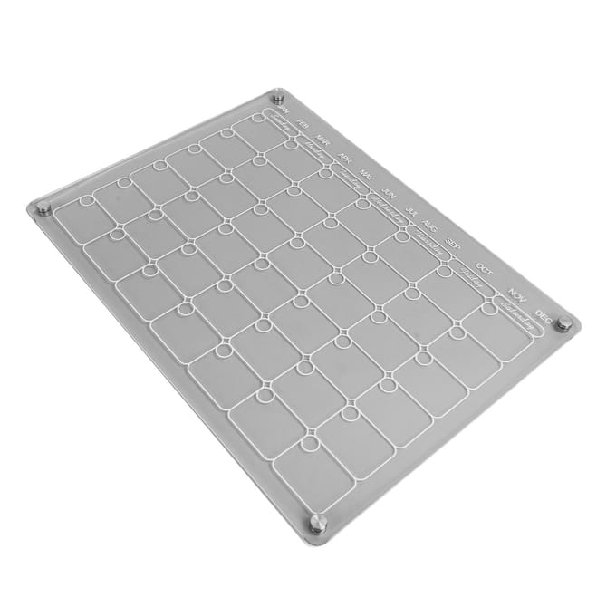 Magnetisch Whiteboard met 6 Markers en Wisbord Koelkast Droog Uitwisbaar Bord voor Alzheimerpatiënten gray