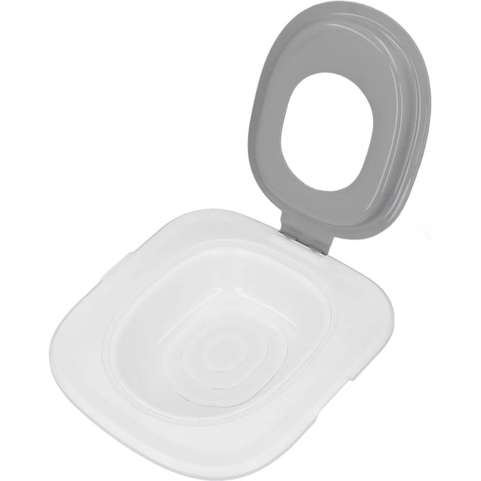 Kattenbak Training Kit Grijs ABS Verwijderbaar Herbruikbaar Kattenbak Trainer voor Thuis Toilet white
