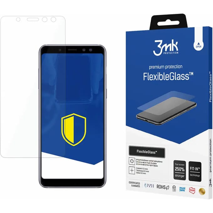 Hybride glas 3MK Samsung Galaxy A8 2018 - FlexibeGlass™