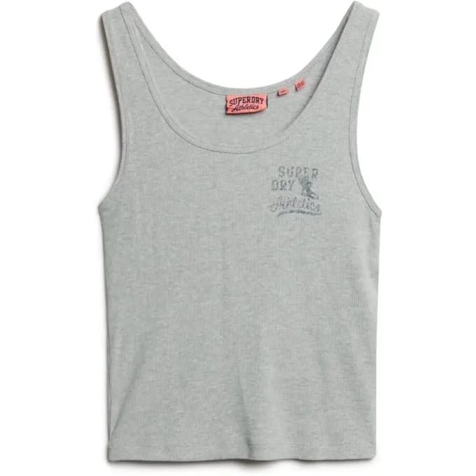 Superdry - Athletic Essentials geribd hemdtopje - Dames - Vesten