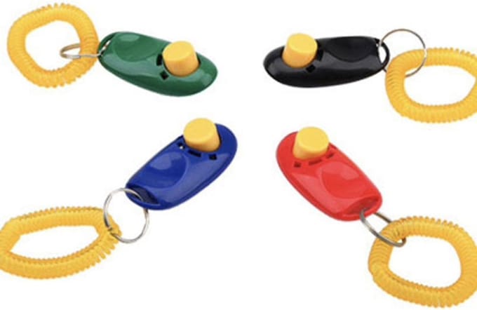 Handzame clicker voor clicker training - Groen