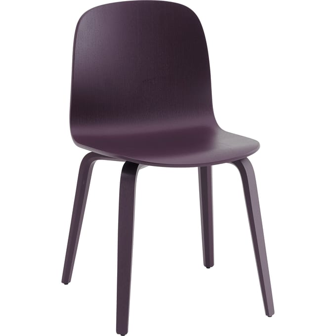Muuto Visu stoel - houten frame - MuutoVisuDarkPlum