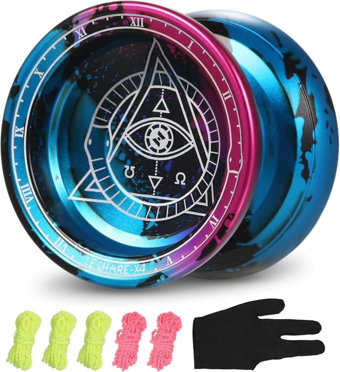 Professioneel Yoyo - Competitie Jojo - Wedstrijd Training - Aluminiumlegering 10-kogelager - 5645 mm Diameter - Veelkleurig
