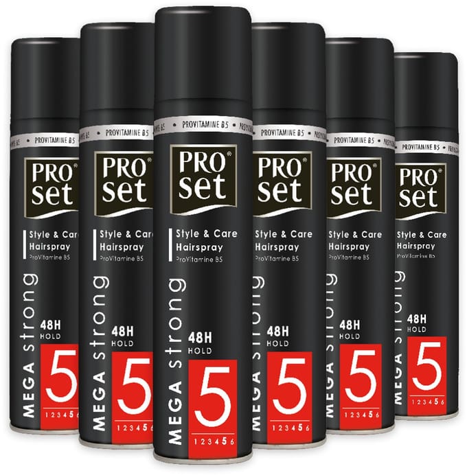 Proset Haarlak Mega Strong - 6x 300ml - Voordeelverpakking