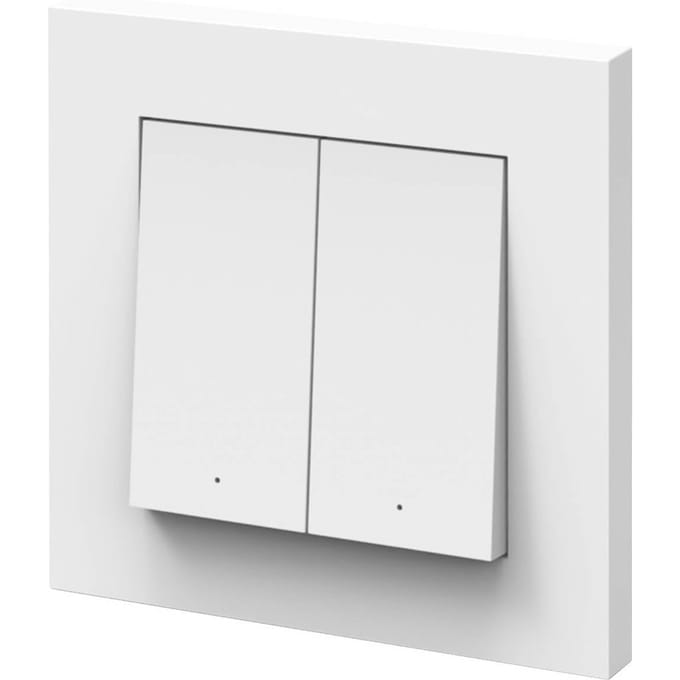 OSRAM SMART+ WiFi dubbele wandschakelaar, accu, wit, mat
