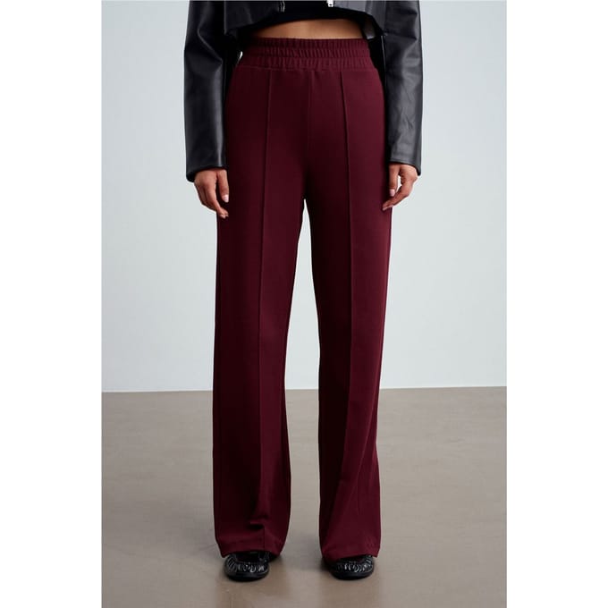 Brede-pijpen Gebreide Broek