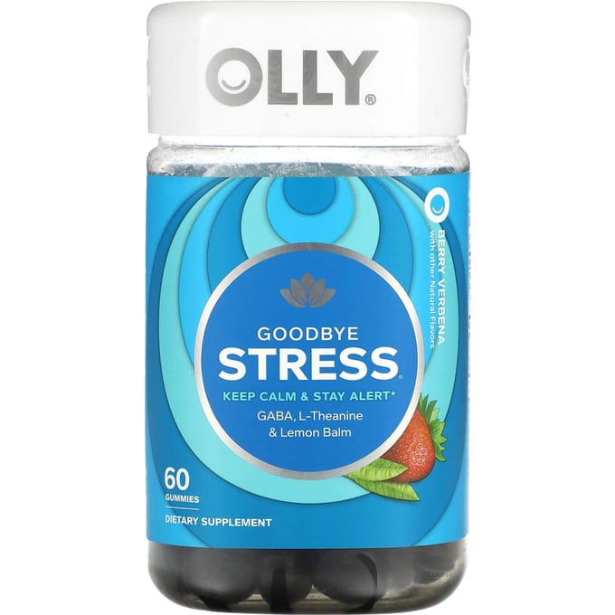 OLLY, adieu stress, verveine aux baies, 60 gommes