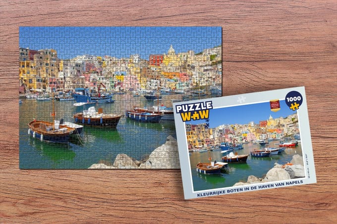 Puzzel Boot - Huis - Zee - Italië - Legpuzzel - Puzzel 1000 stukjes volwassenen