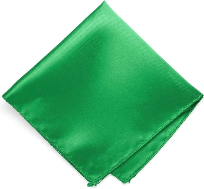 Fako Fashion - Pochette - Pochet - Satijn - 22x22cm - Groen