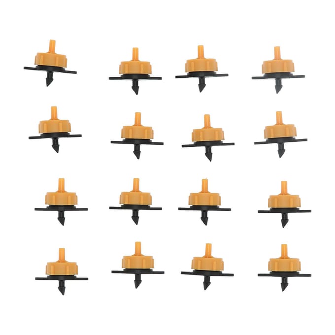 100 Stuks 2L Compenserende Druppelaar Afneembare Tuinirrigatie Druppelaar voor 4/7 Slang orange