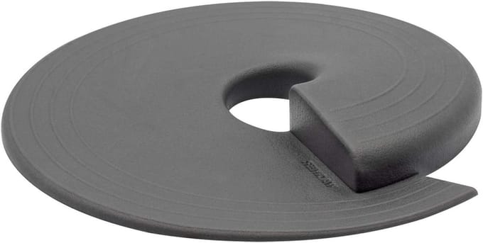 Deurstopper - Deur wig - Deuren beschermen - Innovatief elastomeer - 11 x 11 x 1.5 cm - Grijs