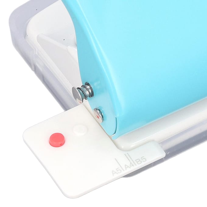 Papierbindmachine Handheld Draagbaar Spiraalbinder A4 A5 A6 A7 Spoelboek Ronde Gatenpons School Thuis Lichtblauw