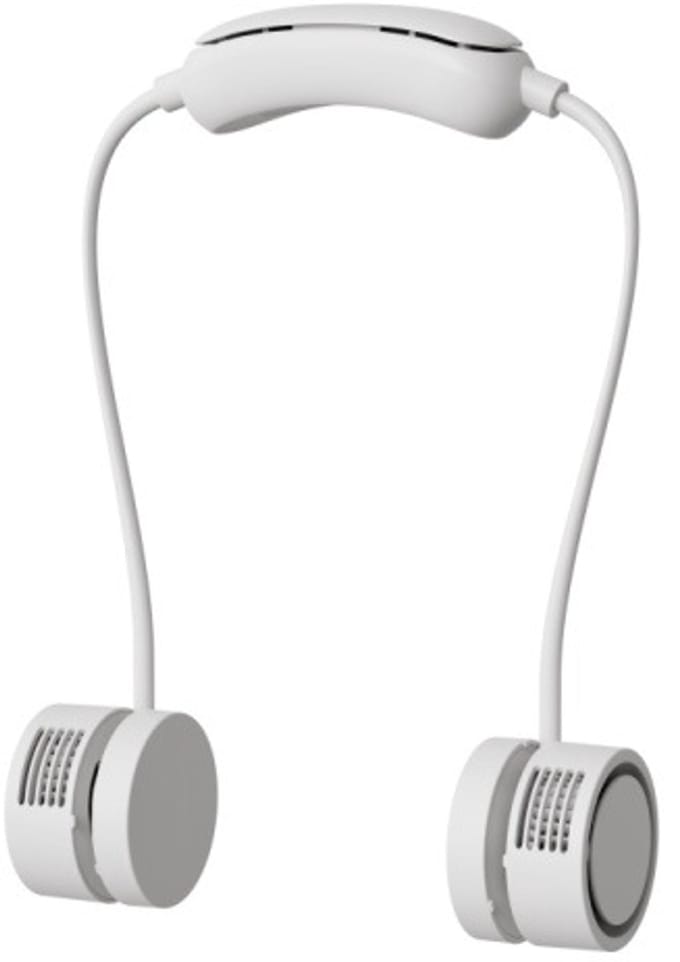 Nek Ventilator - Nekventilator - Draagbare Ventilator - Handventilator - USB Oplaadbaar - 3 Standen - Bladloos - 1600 mAh - Koelend Model - Wit