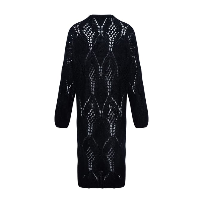 Jayda gebreide cardigan in zwart