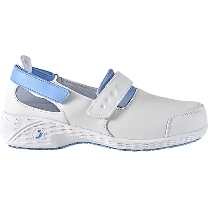 Safety Jogger Oxypas Sandaal SAMANTHA OB –  Slipvast SRC – ESD - Lichtblauw, Maat 38