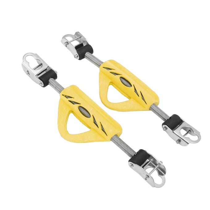 2 STUKS Duikvin Veerband 316 Roestvrij Staal Dubbel Gebruik Scuba Duikvin Veer Hielband yellow