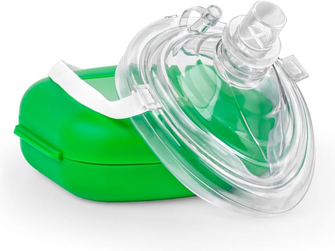 Defisign beademingsmasker hardcase met zuurstof inlaat