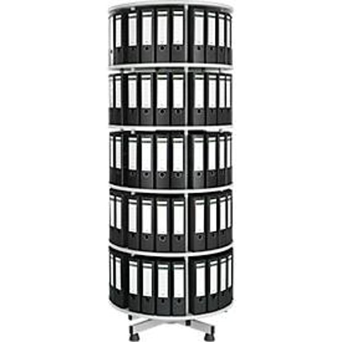Archiefzuil - 5-legbord + GRATIS 40 ordners - 80 mm - zwart
