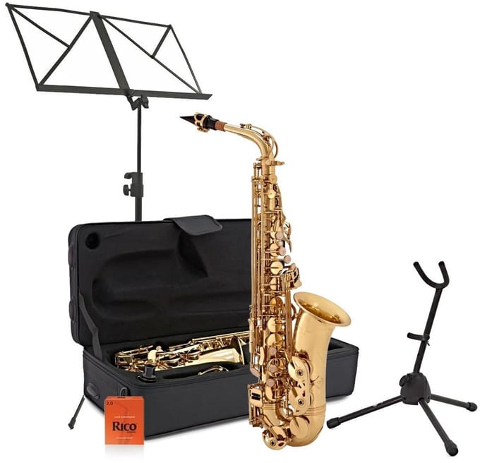 Altsaxofoon Compleet Pakket, Goud