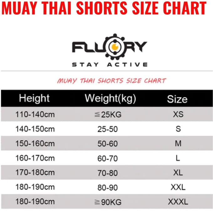 Fluory Gullia Muay thai Shorts MTSF141 - S