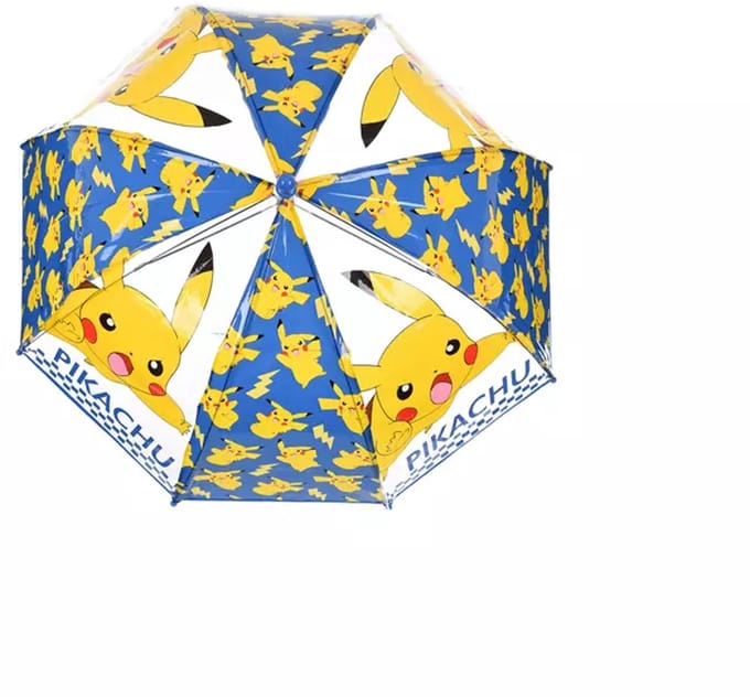 Pokémon Kinderparaplu – Pikachu – Doorzichtig Blauw – 72 cm