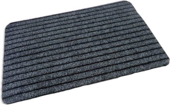 Intrada Nederland Dubbel geribbelde deurmat - antraciet - antislip - 40 x 60 cm